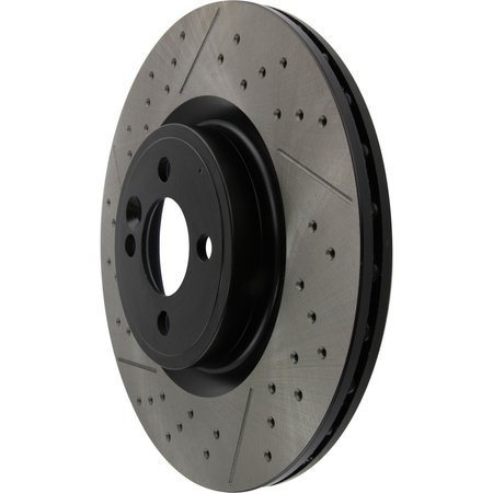 Centric Parts Premium Oe Drilled/Slotted Brake Rotor, 127.34114 127.34114